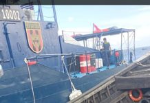 Ban Bekas Asal Negara Malaysia Berhasil Diamankan Oleh Satgas Patroli Laut BC Dumai