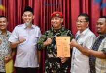 Wali Kota Dumai Saksikan Penandatanganan Pemberian Hibah Lahan Seluas 142 HA Untuk Markas Grup 3 Kopasus